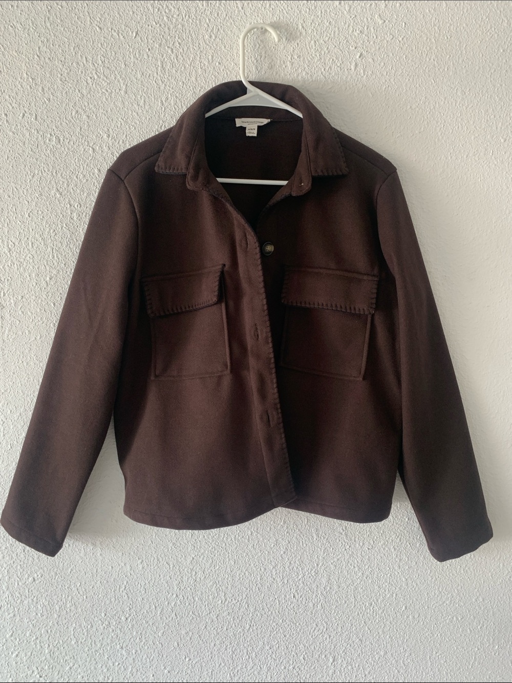 beachlunchlounge Dark Brown Utility Jacket